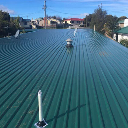 Re-roofing project on a residential property in Launceston, Northern Tasmania