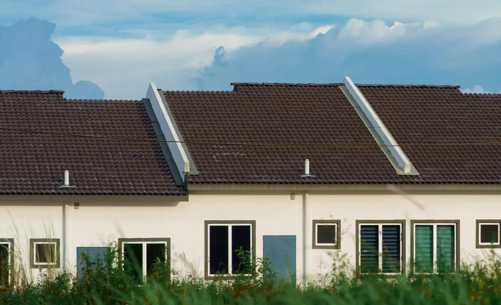 Local roof painting project on a residential property in George Town
